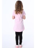 Tunic with a flower, light pink NDZ8210 - Online store - Boutique